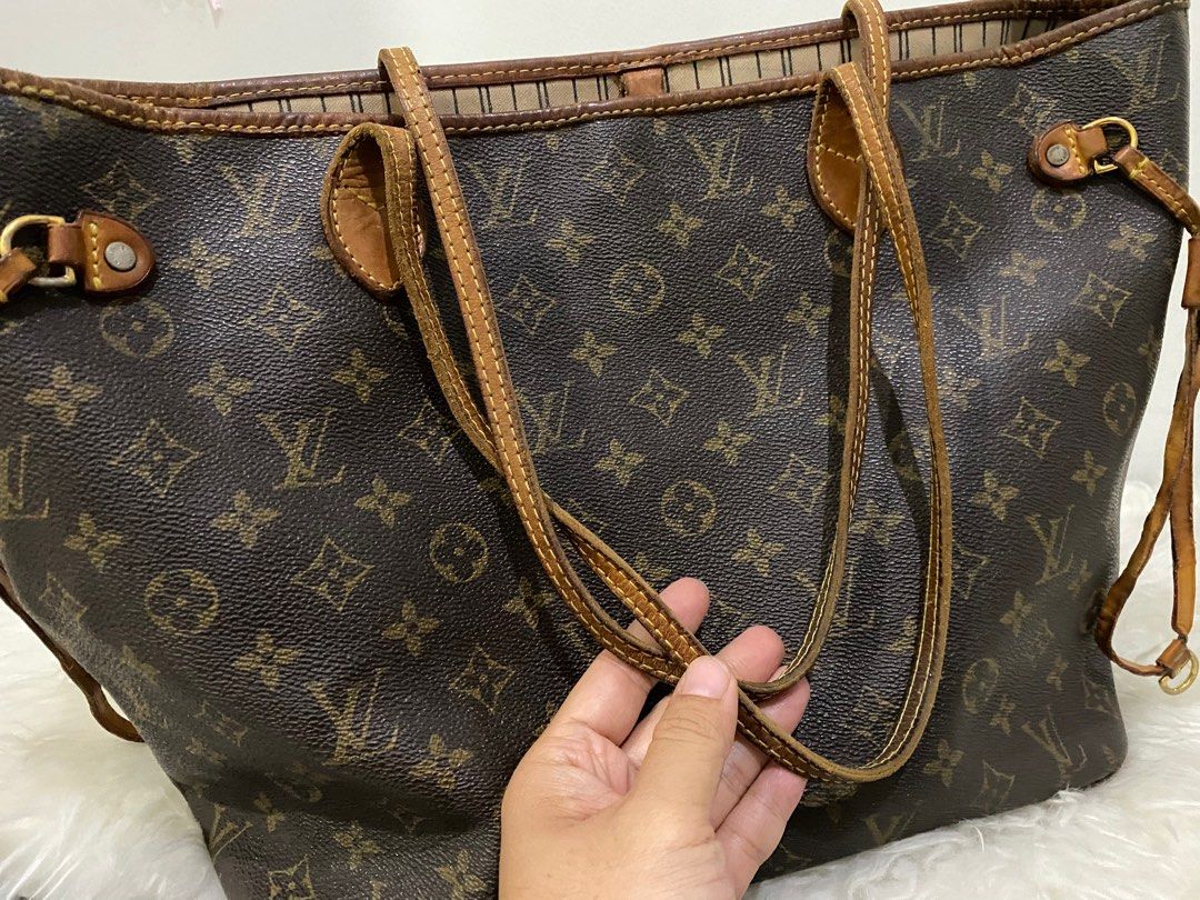 Louis Vuitton Pink Monogram V Neverfull MM QJB0BJ8FPA000