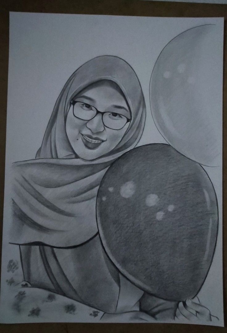 Lukisan hitam putih, Furniture & Home Living, Home Decor, Frames