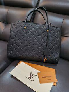 Louis Vuitton Noir Bowling Montaigne GM Bag