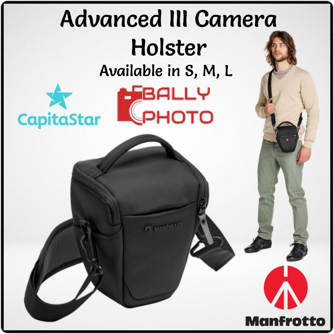 Manfrotto Advanced III Camera Holster 2L 3L 5L Photography Photography Accessories Camera Bags Carriers on Carousell