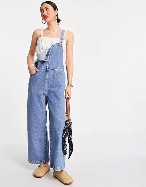 Mango Denim Overalls/Jumpsuit, Women's Fashion, Dresses & Sets