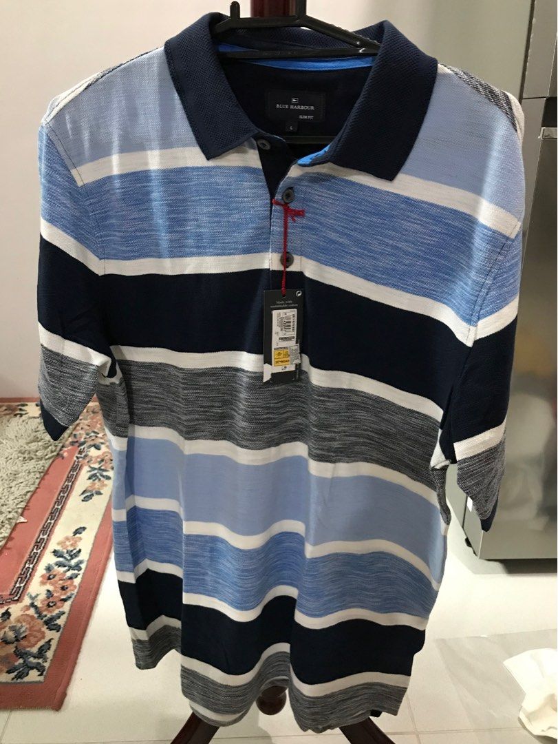 Marks Spencer Blue Harbour Polo Shirt Men s Fashion Tops Sets Tshirts Polo Shirts on Carousell