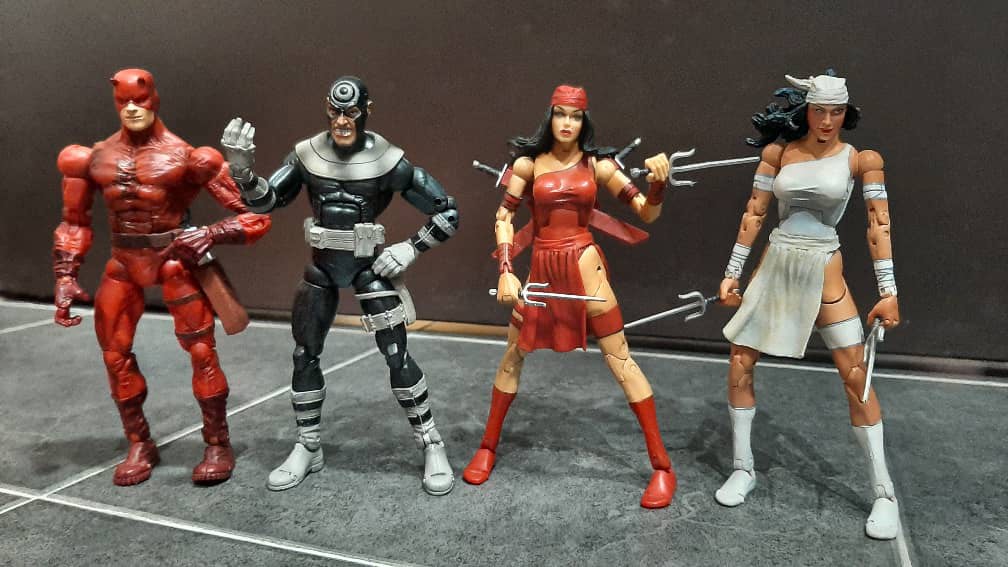 Marvel Urban Legends Daredevil Punisher Spiderman Elektra Boîte Jouet