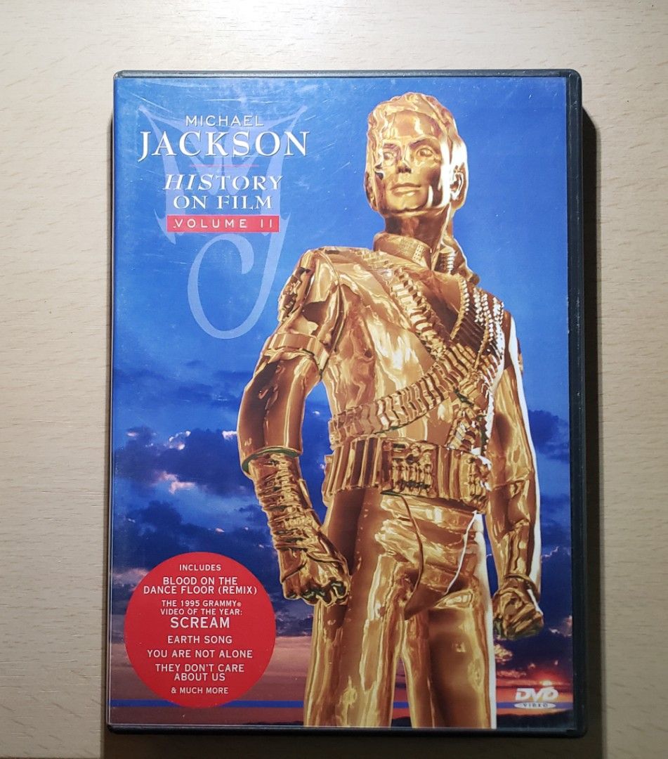 MICHAEL JACKSON HISTORY ON FILM VOLUME II DVD, 興趣及遊戲, 音樂樂器 & 配件, 音樂與媒體