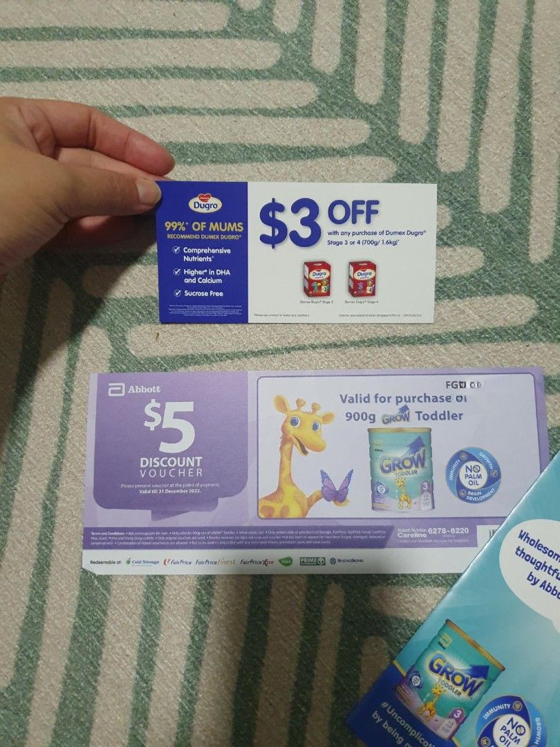 Free Milk Formula Voucher, Tickets & Vouchers, Vouchers on Carousell