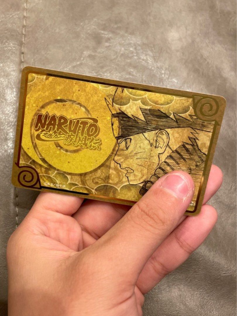 Naruto Card LIMITED EDITION (Naruto & Sasuke Golden Reflective Metallic