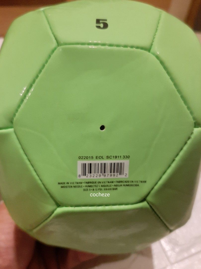 Nike football and spike.:-) (Category: Other Sports Equipment and Supplies) located in Santa Cruz. Submitted by cocheze (Listing ID 1203106493, Image 2). Description: Goal! in time for the World Cup..:-) The football is in good condition..the spike is sealed but the card/case is worn out.see pics for details. Thanks..