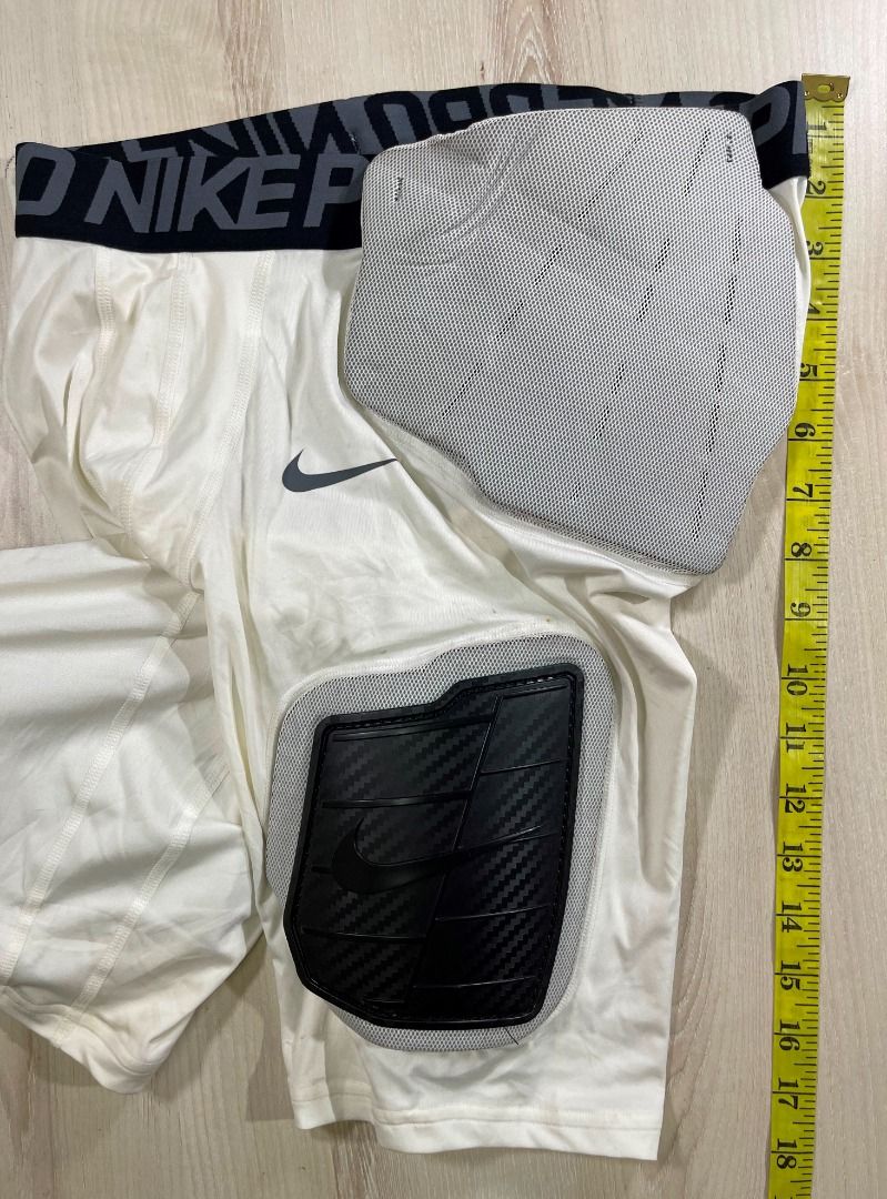 Nike Pro Hyperstrong White Padded Compression Girdle #CA Used