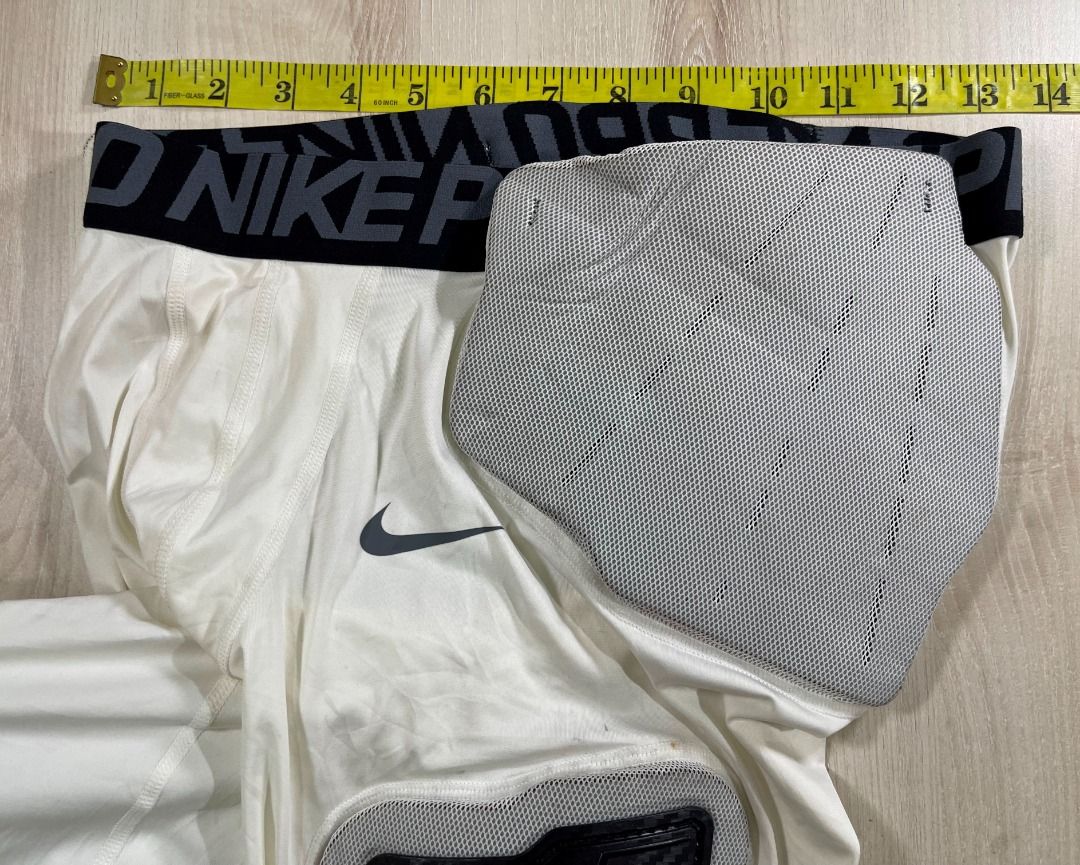 Nike Pro Hyperstrong White Padded Compression Girdle #CA Used