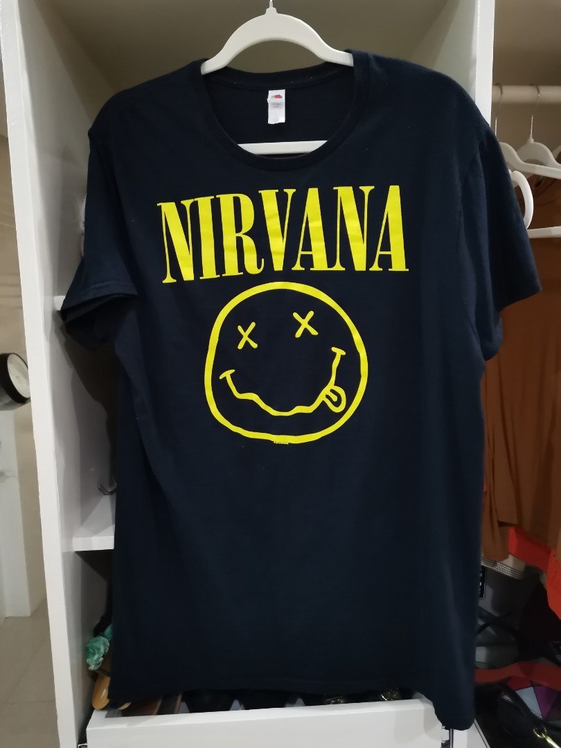 Nirvana Shirt, Men's Fashion, Tops & Sets, Tshirts & Polo Shirts on