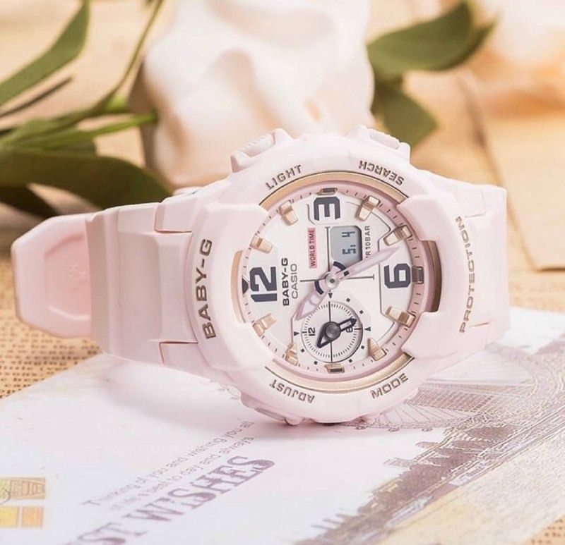 OFFICIAL WARRANTY Casio Baby G BGA 230SC 4B Standard Analog Digital Shock Resistant Pink Resin Watch BGA230SC 4B