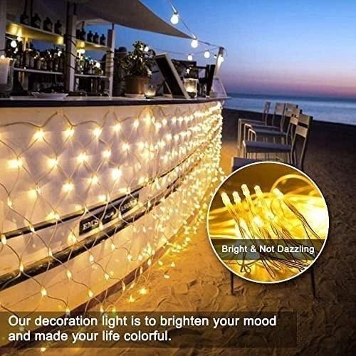 Smart Curtain Christmas String Lights WiFi Outdoor DIY 400 RGBIC LEDs 6.6 x  6.6FT Lights Remote Control Dynamic DIY Music Timer Waterproof Color