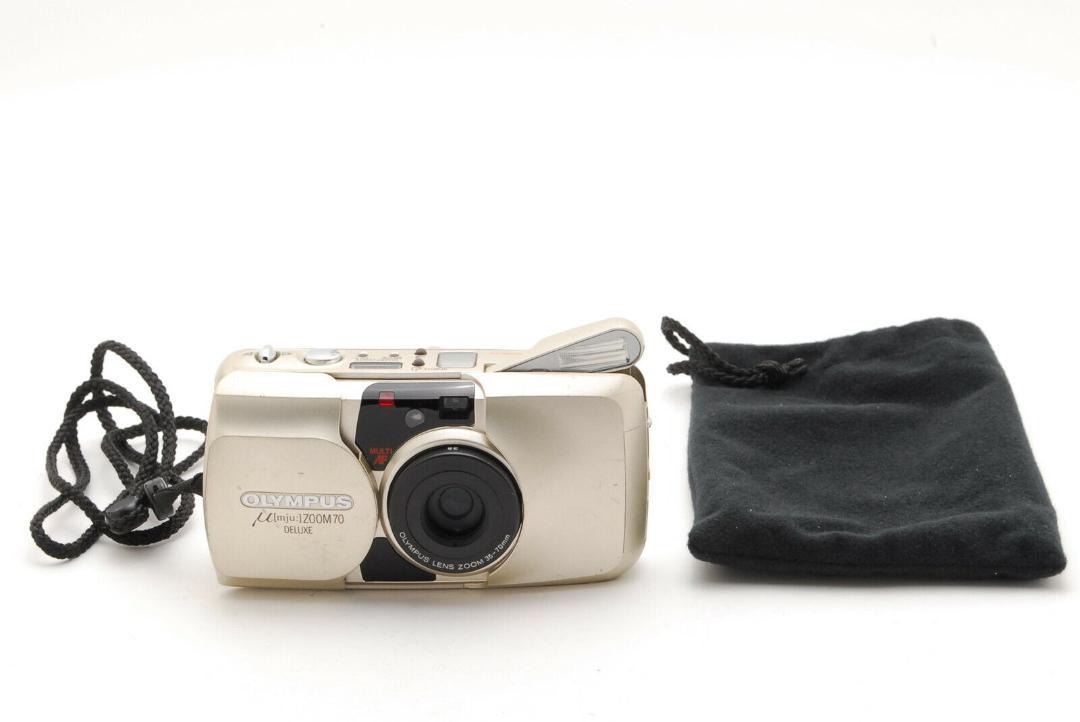 OLYMPUS μ[mju:] ZOOM 70 DELUXE Olympus Mju Zoom 70 Deluxe Film Camera *Power Tested Only