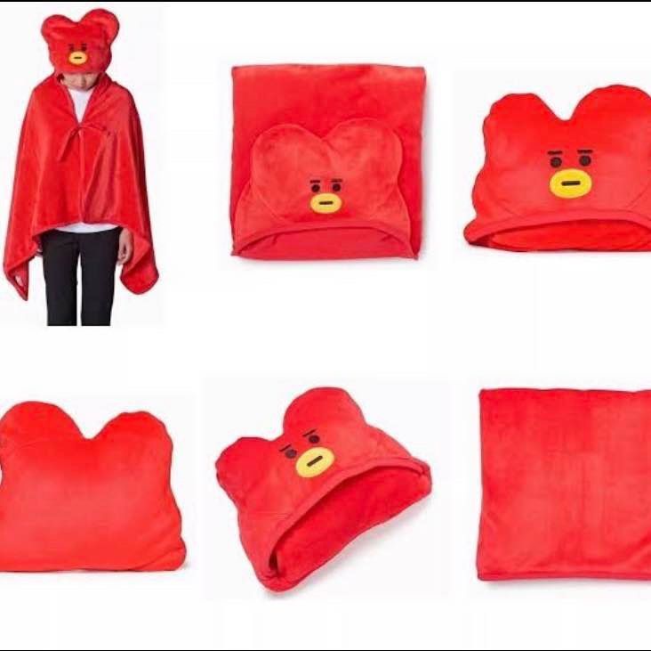 ONHAND BT21 TATA Hoodie Hooded Blanket Hobbies Toys Memorabilia Collectibles K Wave on Carousell