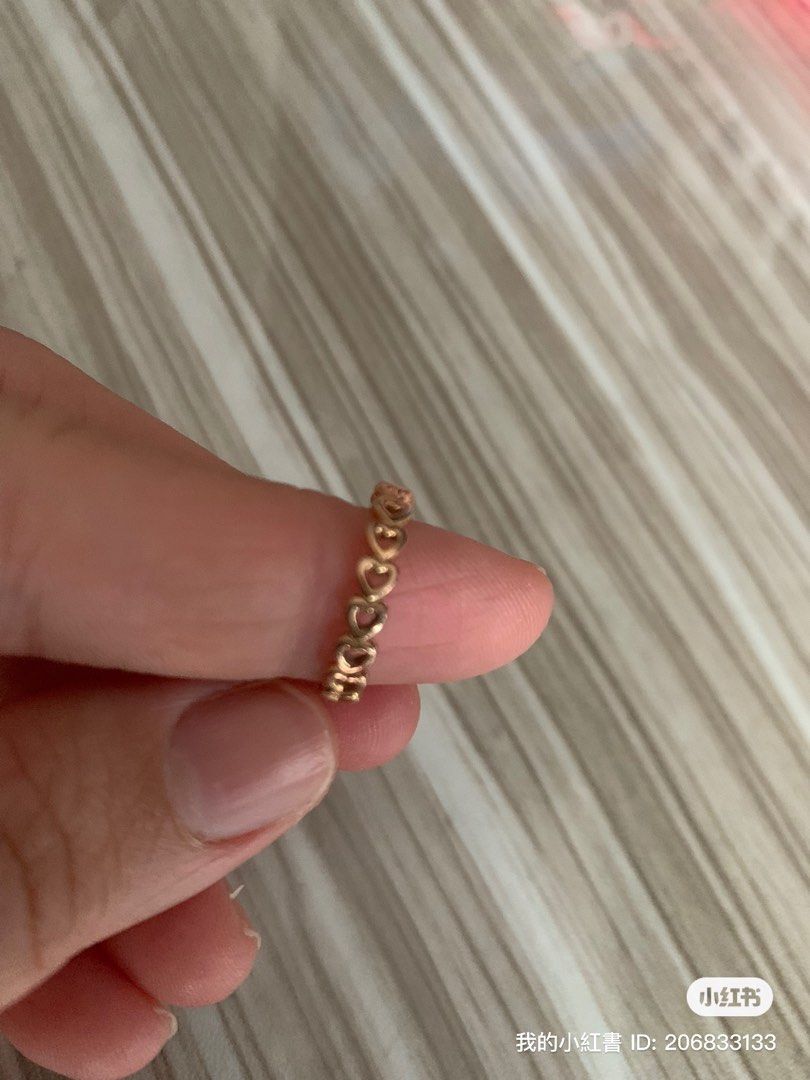 Linked love ring pandora gold shop