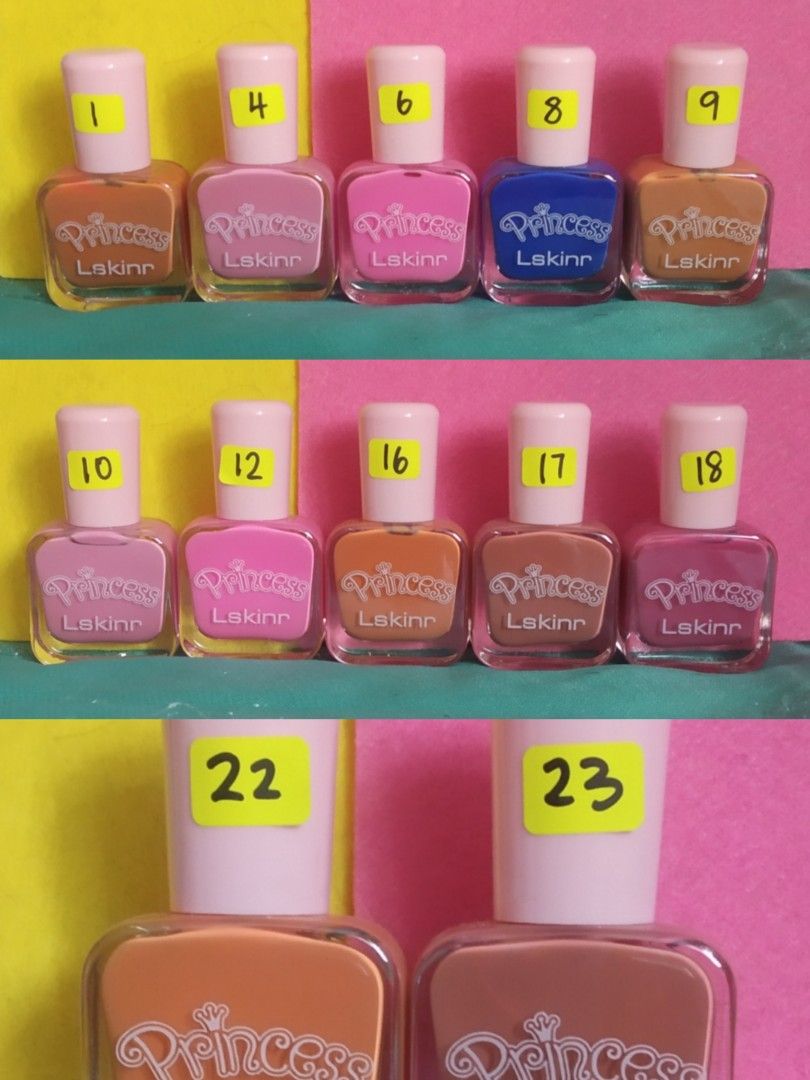 Peel Off Nail Polish @ S$4/- each ONLY Peel Off LIP 1 set 6 pcs for S$12/-  ONLY WhatsApp to order @ /6587096008, Beauty & Personal Care,  Face, Makeup on Carousell