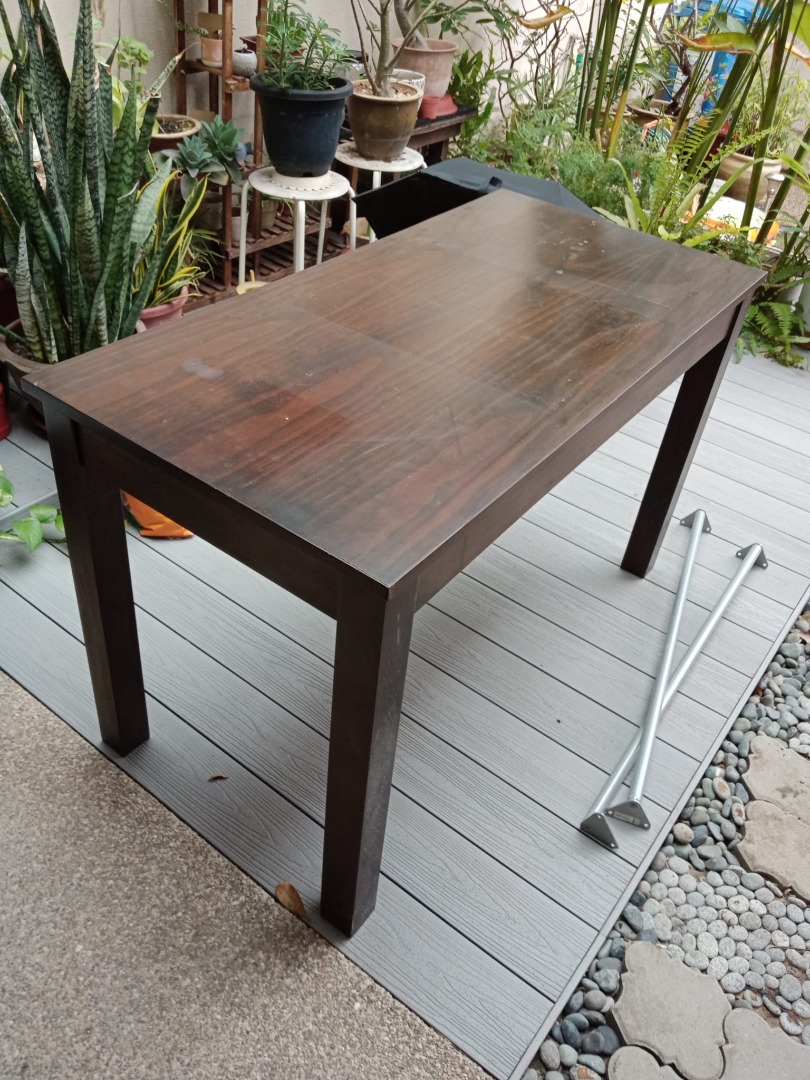 Picket & Rail Study Table, Furniture & Home Living, Furniture, Tables