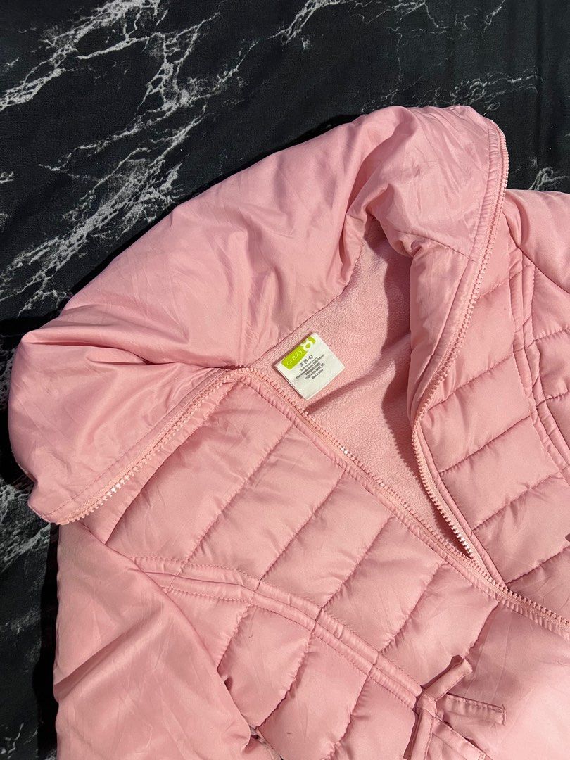 Pink puffer winter jacket kids, Babies & Kids, Babies & Kids Fashion on