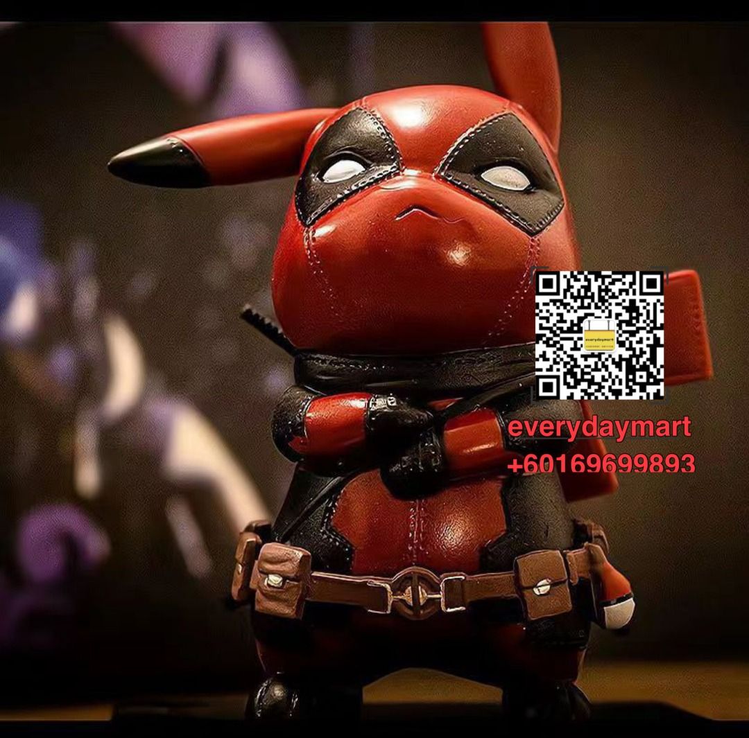 POK MON PIKACHU COSPLAY DEADPOOL ACTION FIGURE TOYS STATUES