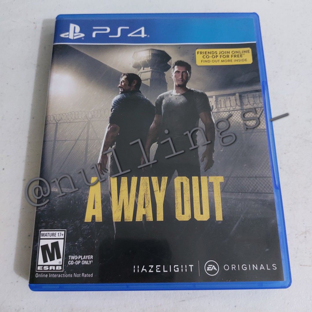 PS4 GAME A Way Out (2nd hand), Video Gaming, Video Games, PlayStation