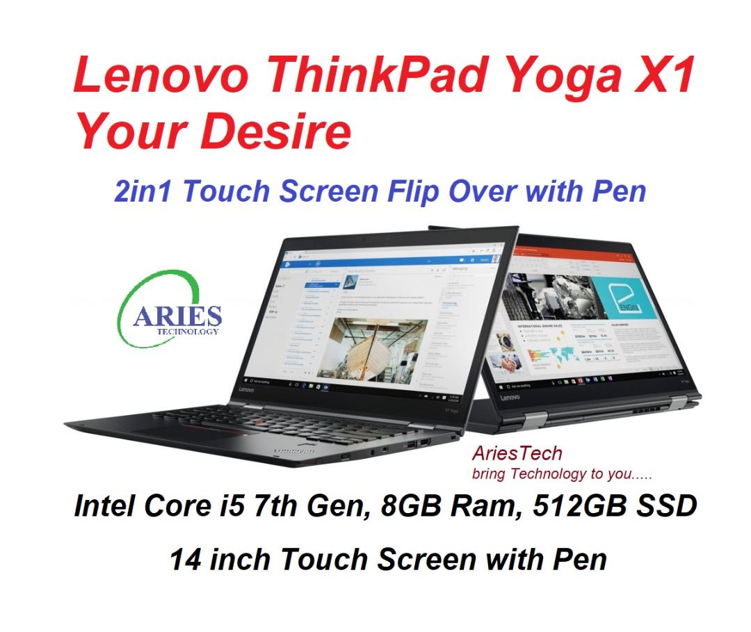 Refurbish Laptop Lenovo ThinkPad yoga X1 with Original Pen Touch