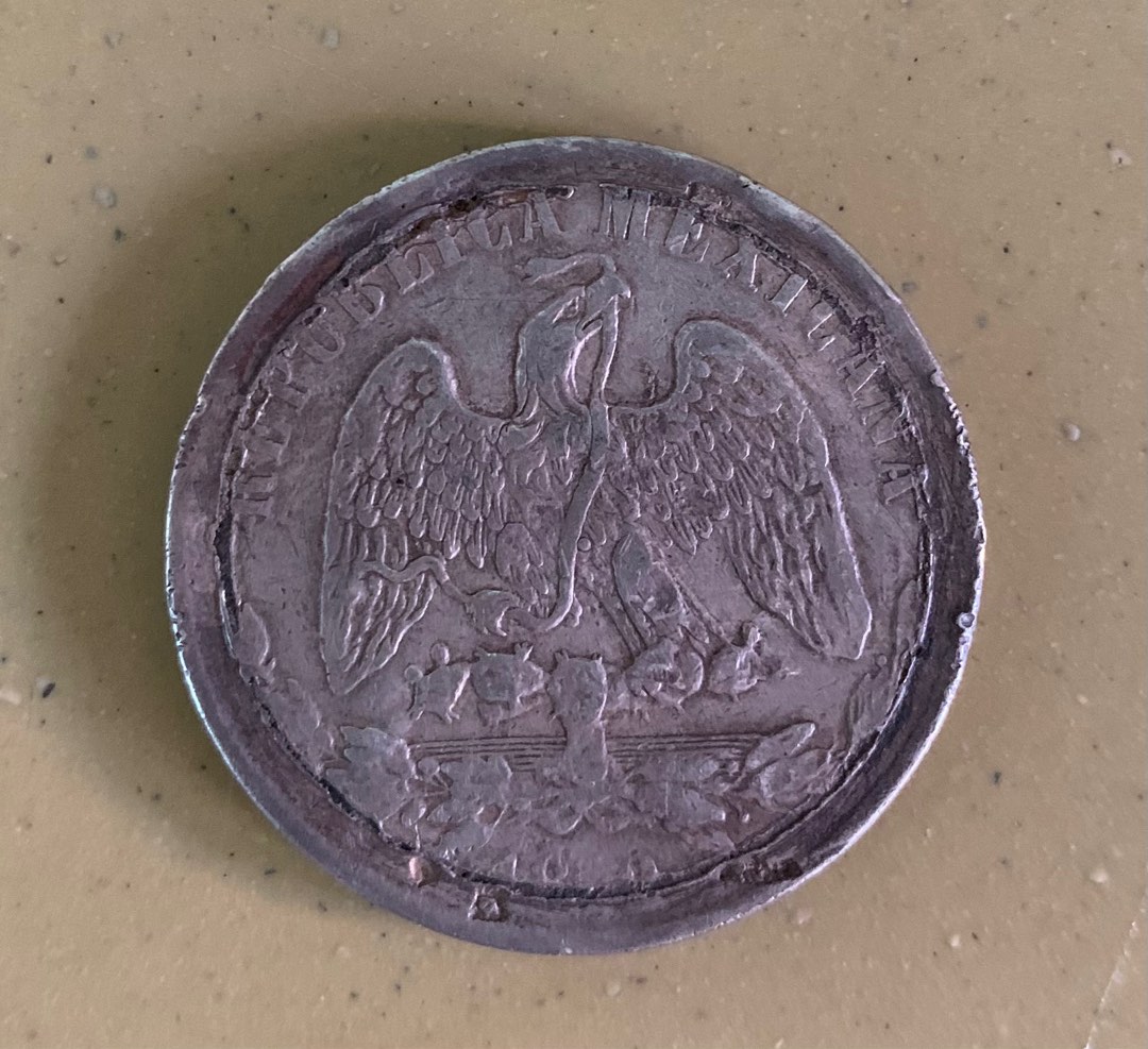 Republica Mexicana Balance Scale 8 reales old spanish silver coin ...