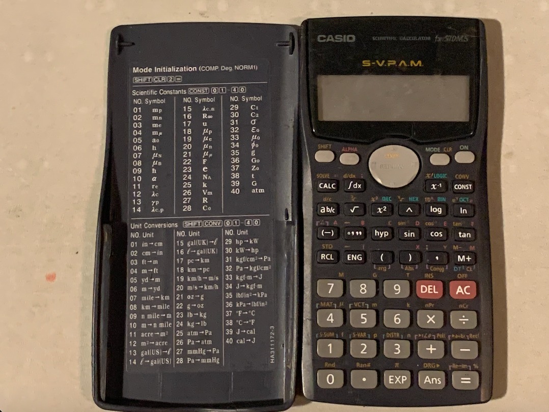 Scientific calculator Casio FX 570MS Item Code 93 Mobile Phones
