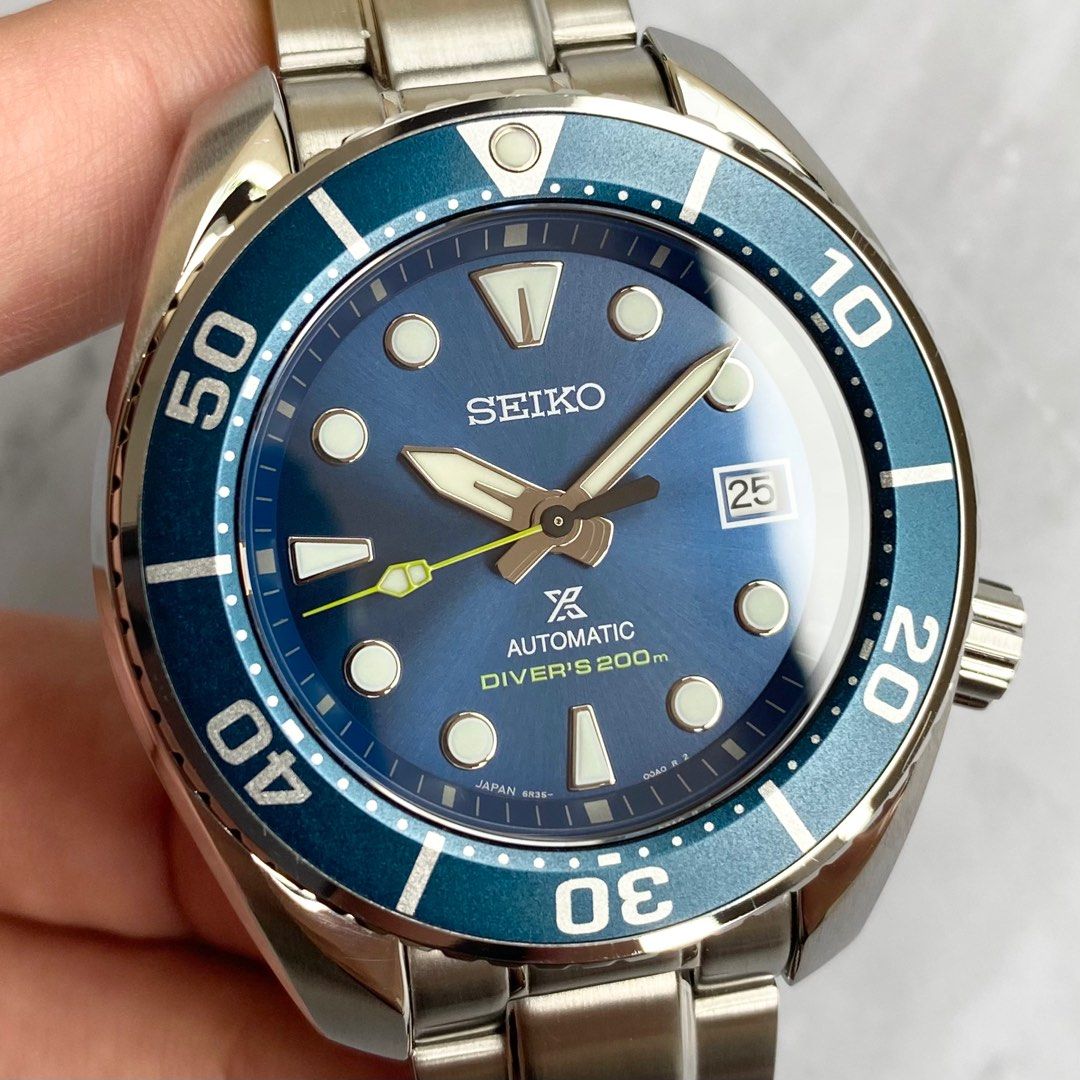 Seiko Sumo Blue JDM SBDC113 Fesyen Pria Jam Tangan di Carousell