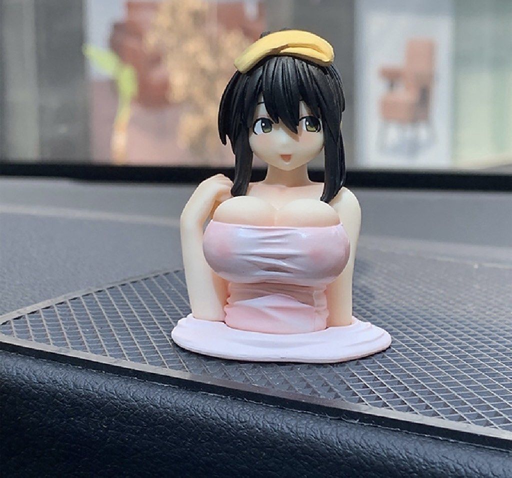 Sexy Anime Shaking Boobs Console Dashboard Interior Accessory Car