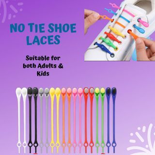 (Multiple Colours) No Tie Shoelaces | No Tie Shoe Laces
