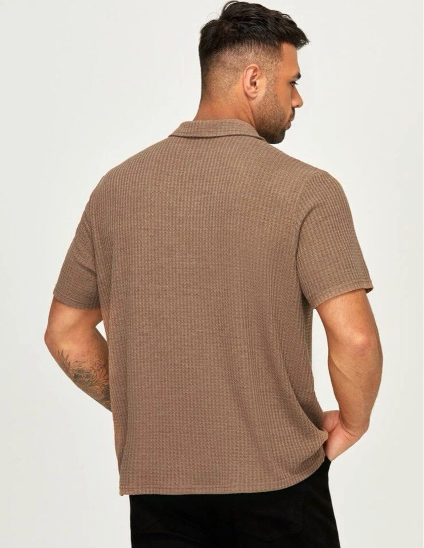 Shein mens knitted polo shirt, Men's Fashion, Tops & Sets, Tshirts