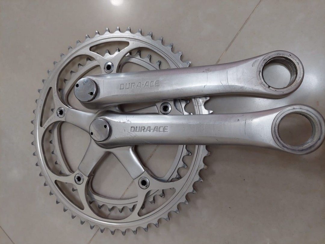 pedalier -pédales SHIMANO DURA-ACE ex-ax 170mm old crankset Japan