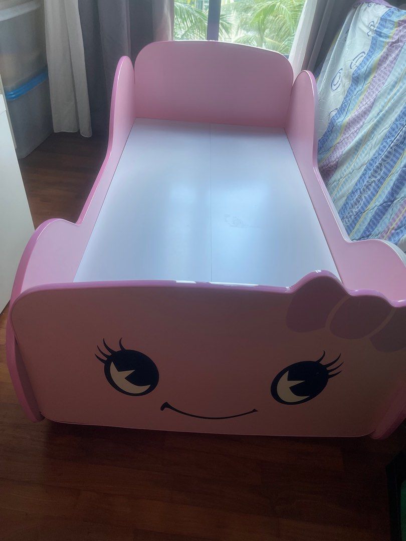 Single hello kitty bed frame/ children bed, Babies & Kids, Baby Nursery
