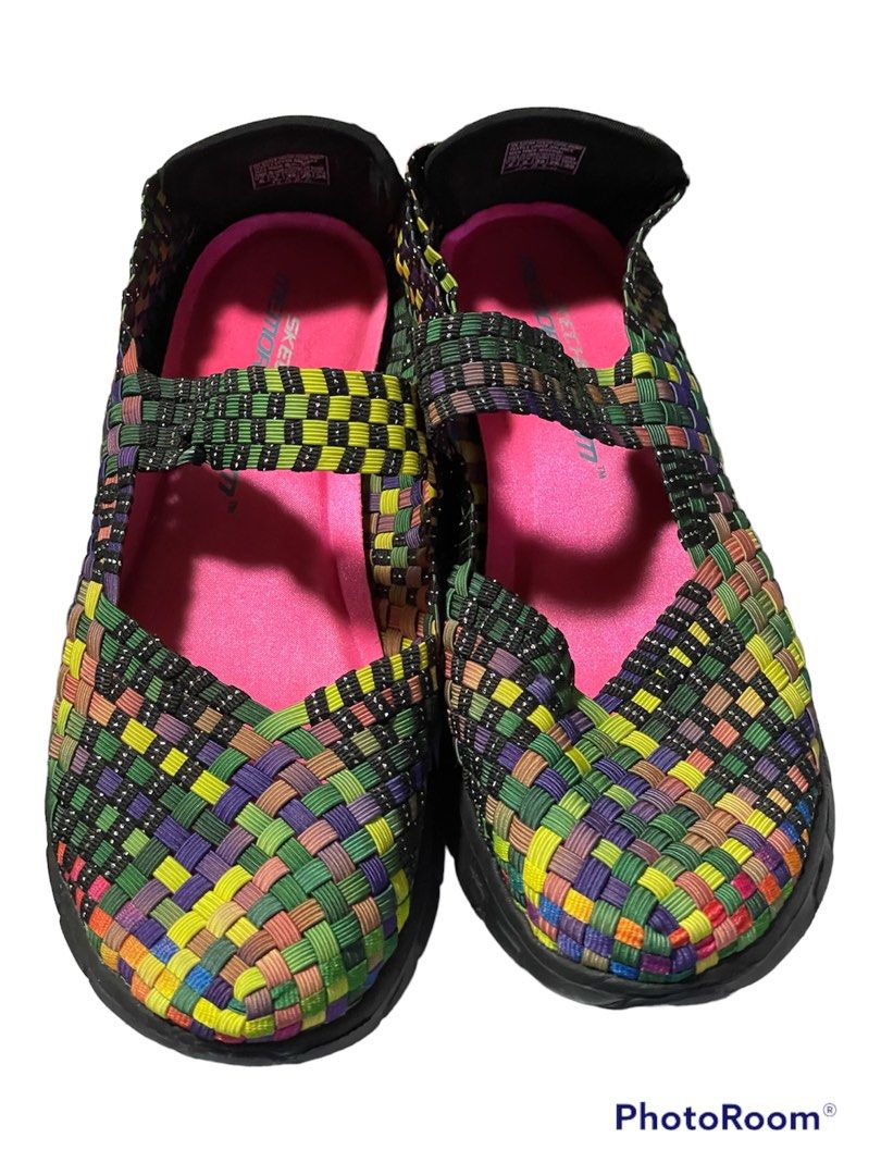Skechers woven mary jane flats sales