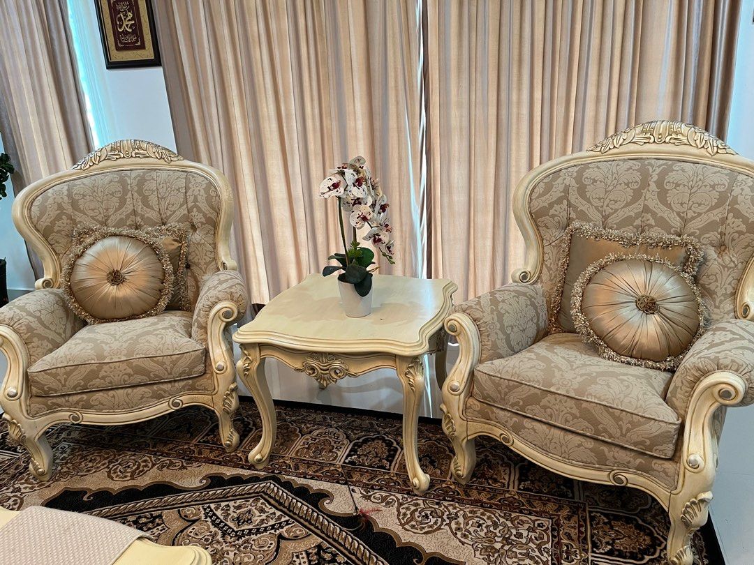 Sofa Set (EMPIRE Classic Furniture), Furniture & Home Living, Furniture, Sofas on Carousell
