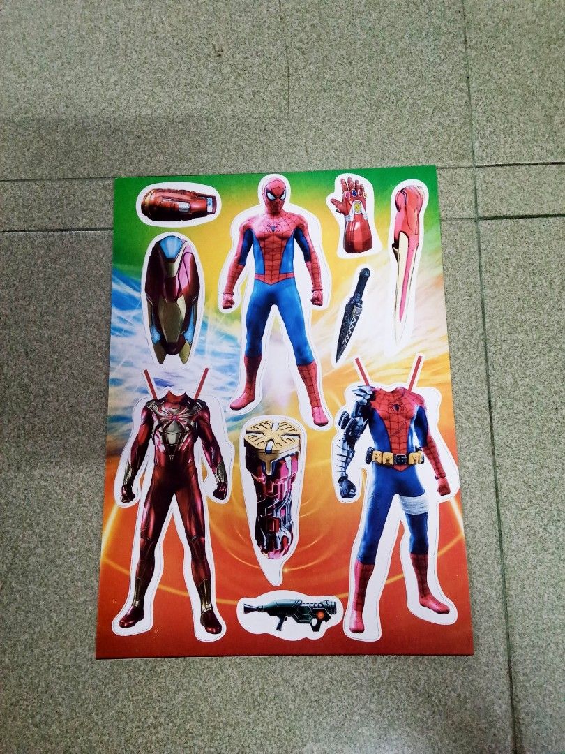Spiderman Paper Doll For Boy., Hobbies &amp; Toys, Toys &amp; Games on Carousell