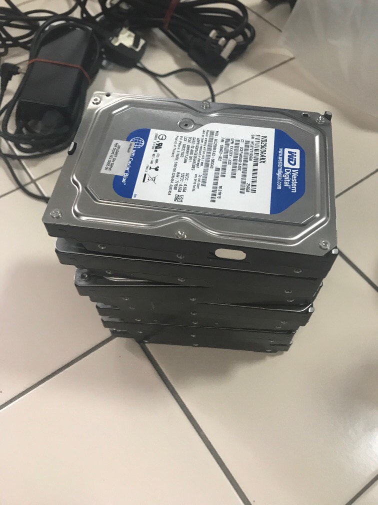 Stack of untested hard drives, Computers & Tech, Parts & Accessories