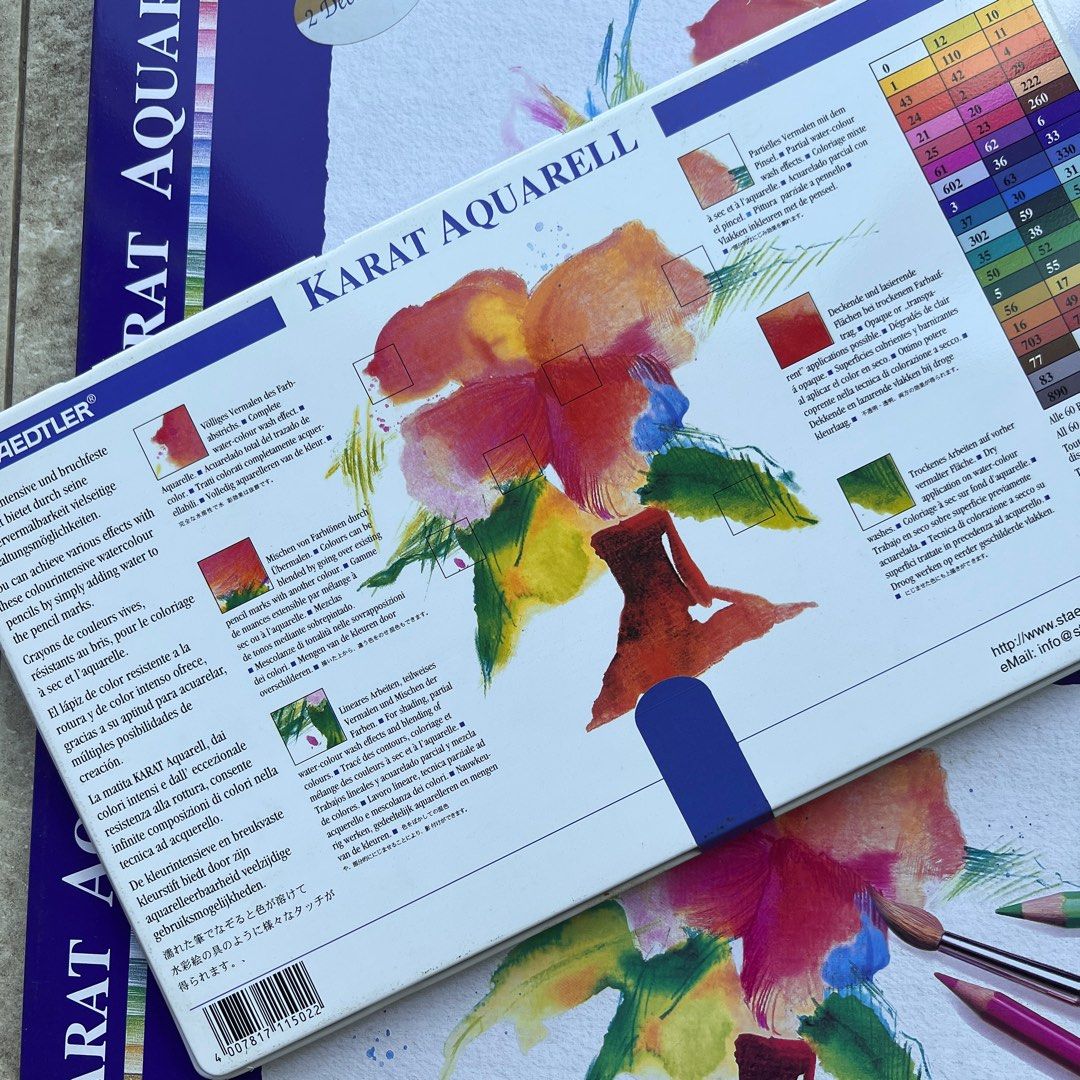 Staedtler Karat Aquarell Watercolor Pencils (36), Hobbies & Toys