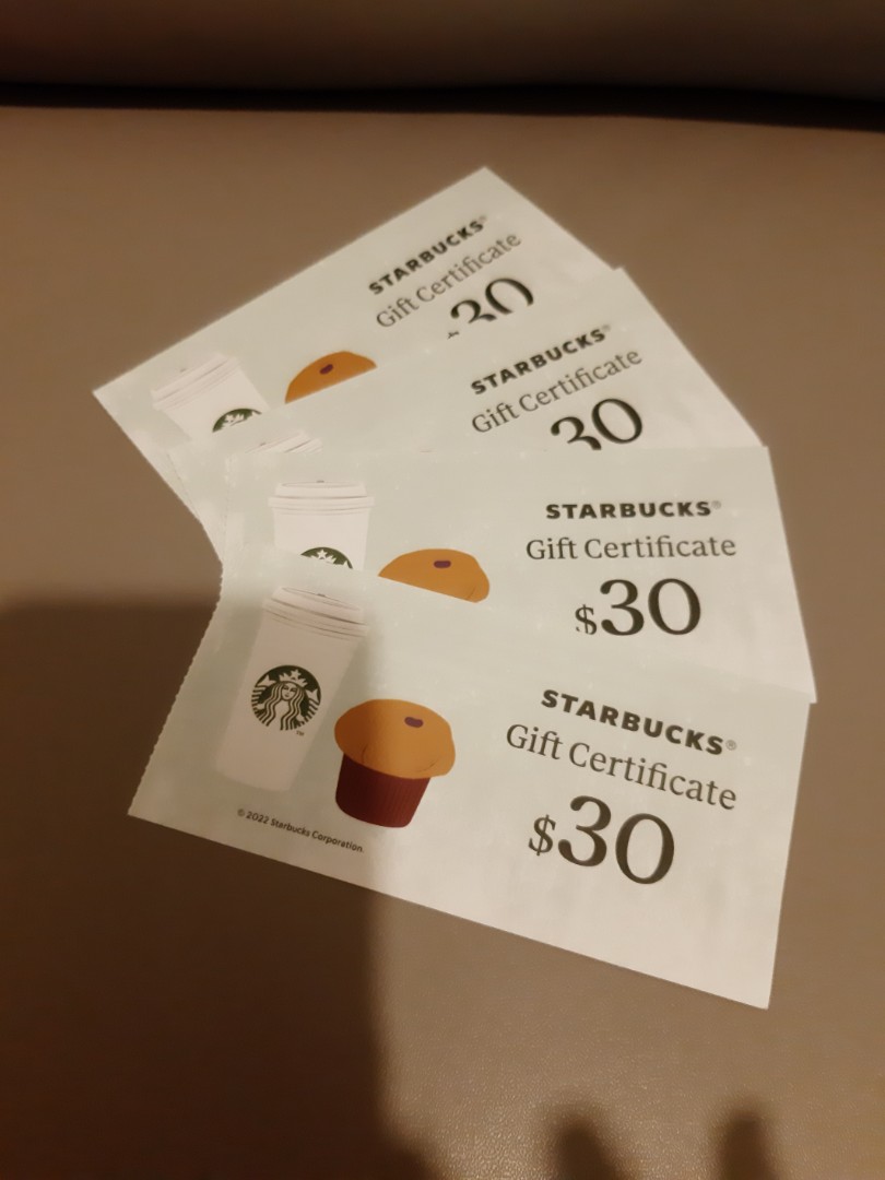 Starbucks coupon, 門票＆禮券, 兌換券 Carousell