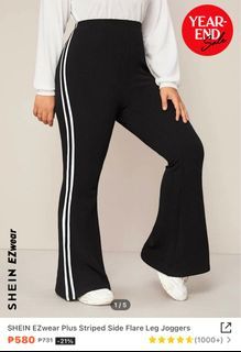Striped Side Flare Leg Joggers