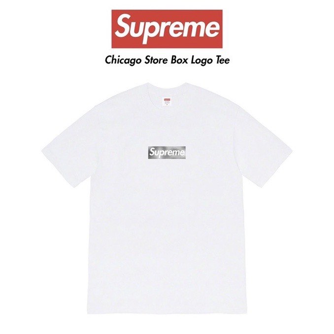 Supreme Chicago Box Logo Tee White | afi.ae