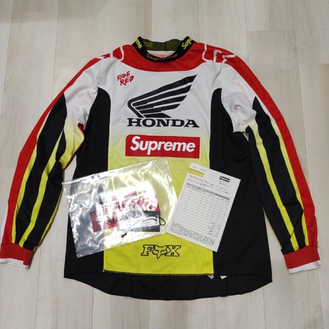 Supreme Honda Fox Racing Moto Jersey Top Red Supreme Honda Fox