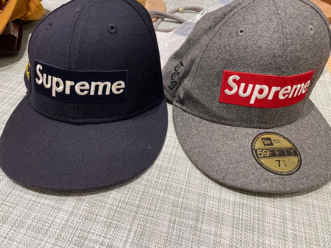 Supreme new era cap 7 1/8, 男裝, 手錶及配件, 棒球帽、帽- Carousell