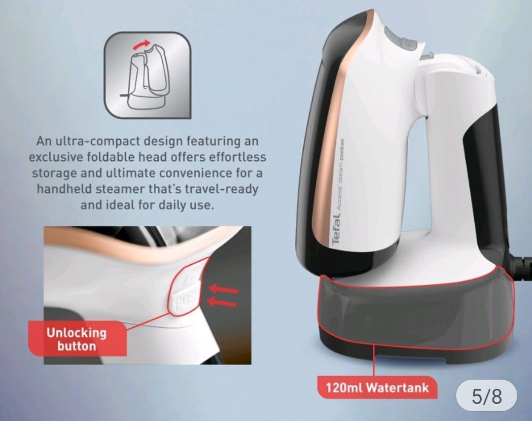 how to use tefal access steam
