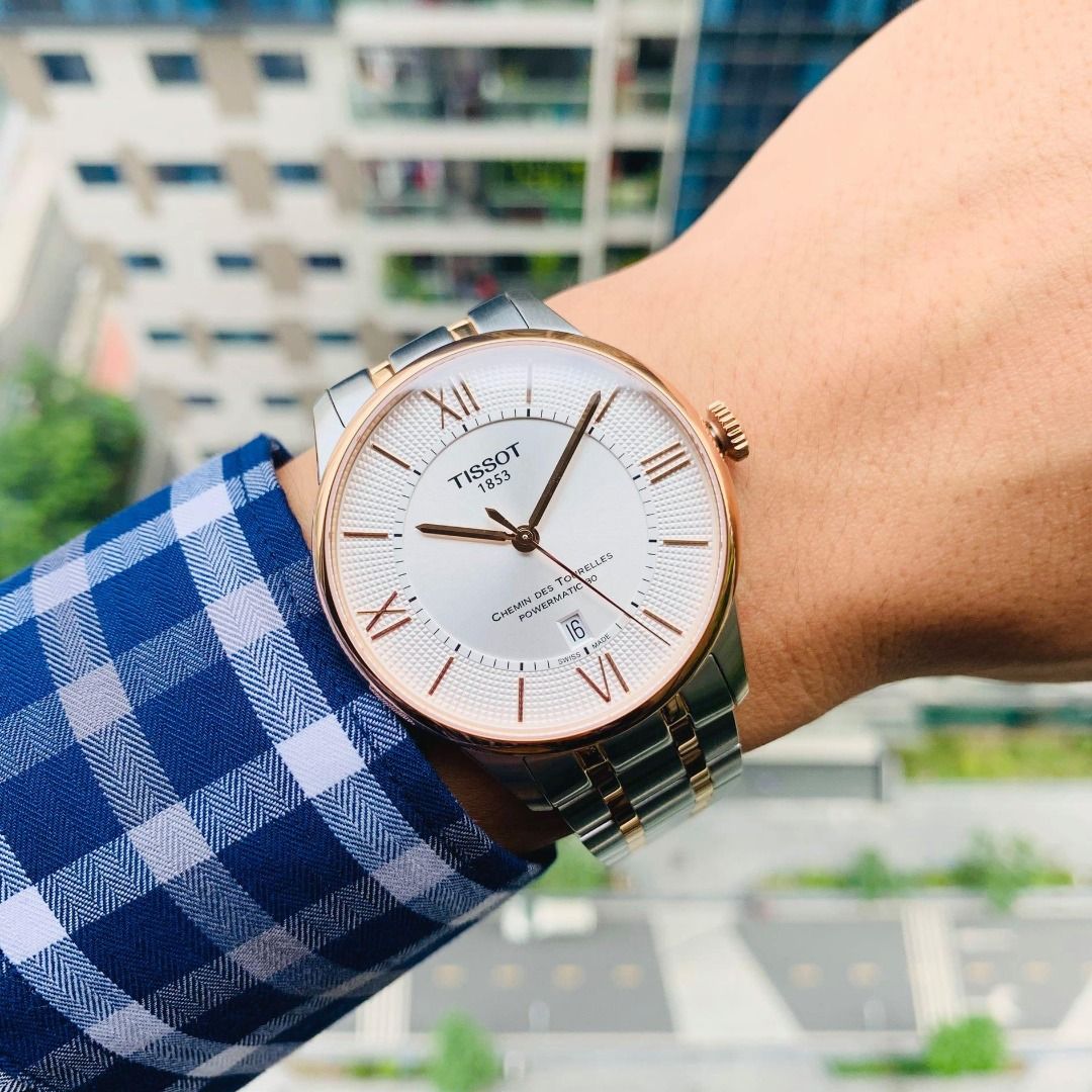 Tissot Full Set Rose Gold Chemin Des Tourelles Powermatic 80 T099.407.22.038.02