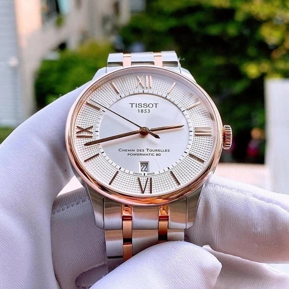 Tissot Full Set Rose Gold Chemin Des Tourelles Powermatic 80 T099.407.22.038.02