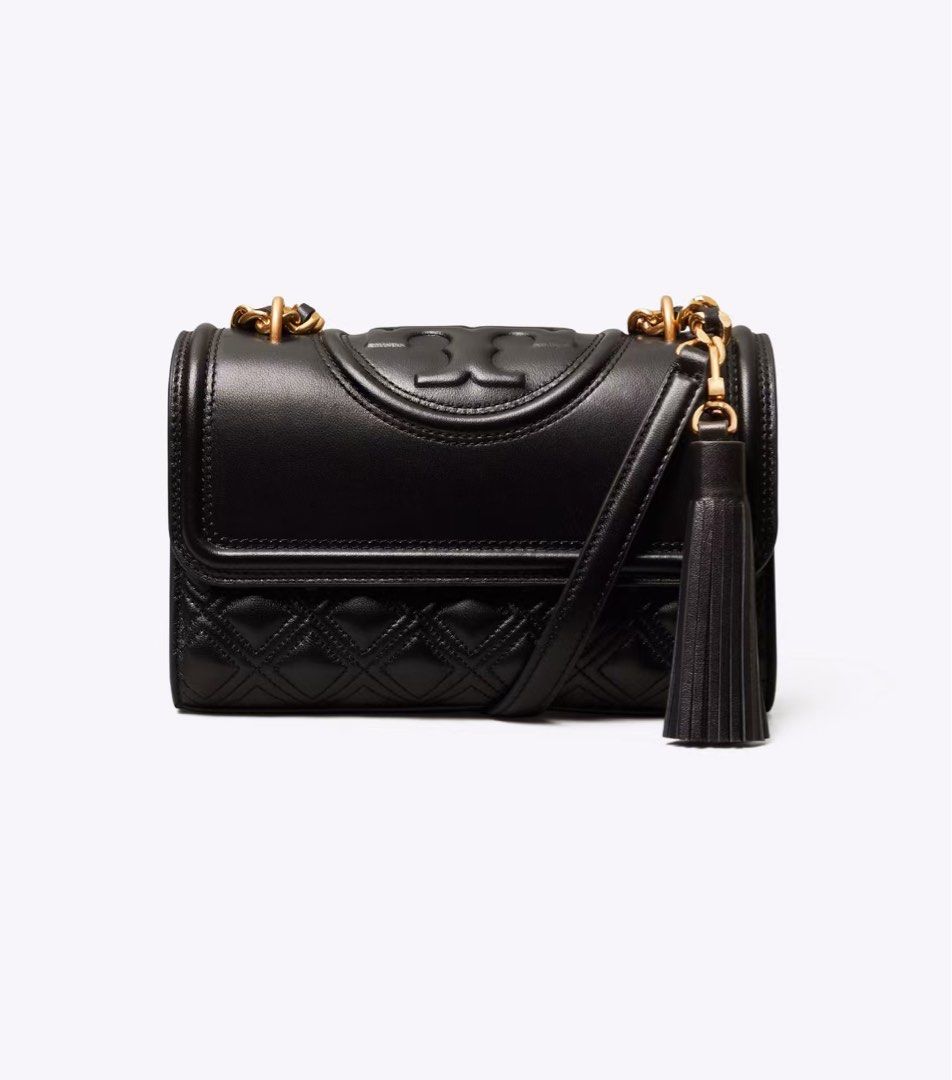Tory Burch Fleming Bag black classic small size convertible