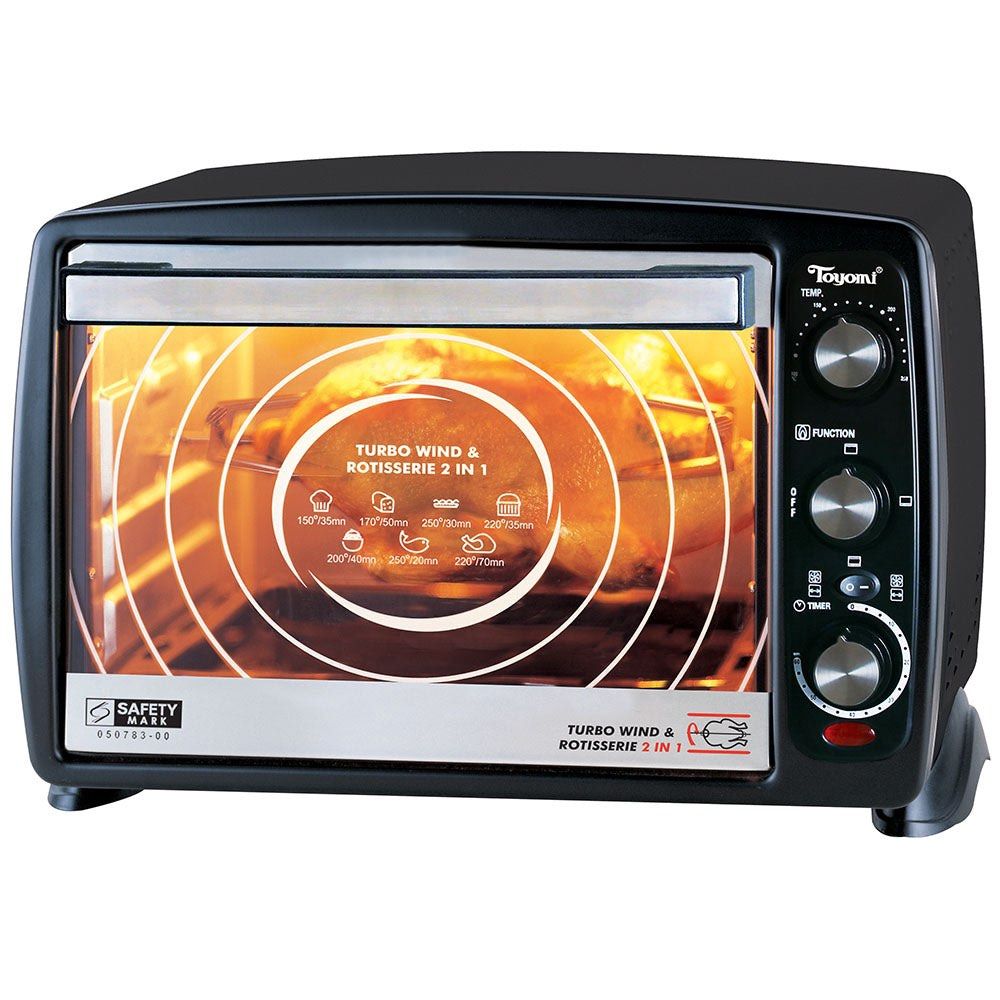 Toyomi 19L Deluxe Stainless Steel Toaster Oven with Rotisserie
