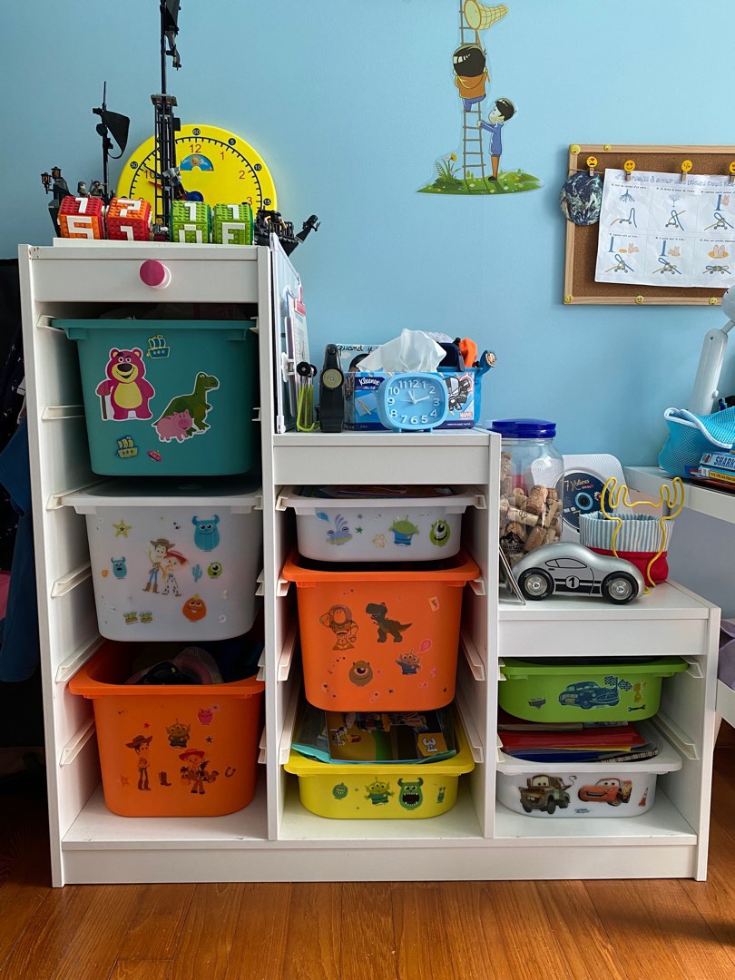 Trofast toys shelves with boxes, Furniture & Home Living, Furniture