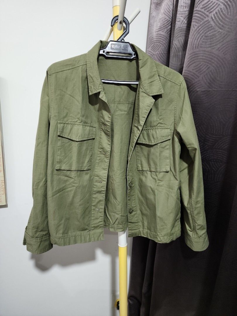 Ladies army jacket green new arrivals